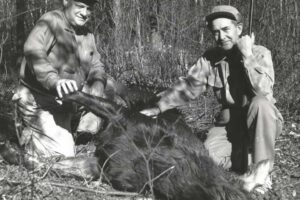 mowa george peirrot, bill napolean trepagnier with moose