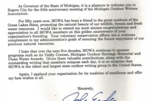 mowa gov engler congrats mowa 50th anniv